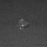 Cabochon Cuore in vetro trasparente effetto lente 10mm