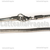 Base Bracciale tipo Pandora in Acciaio Inox 19x3mm