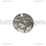 Ciondolo Harry Potter Dopo tutto questo tempo Always in metallo argento antico 20mm
