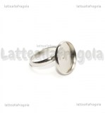 Base anello in Acciaio inox regolabile con base tonda 16mm