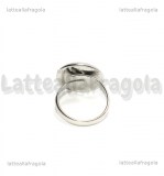 Base anello in Acciaio inox regolabile con base tonda 16mm