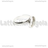 Base anello in Acciaio inox regolabile con base tonda 10mm