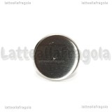 Base anello in Acciaio inox regolabile con base tonda 20mm