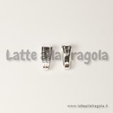 Contromaglia per ciondoli in metallo Silver Plated 11x4mm