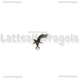 3 Charm Stella Cometa in metallo argentato 17x10mm
