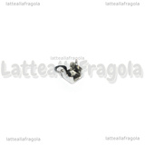 5 Terminali in Acciaio Inox per catene strass 2.5mm