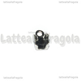 5 Terminali in Acciaio Inox per catene strass 3mm