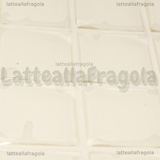 Resina adesiva trasparente quadrata 25mm