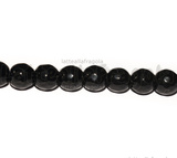 Perle Sfaccettate in Agata Nera 8mm filo 38cm