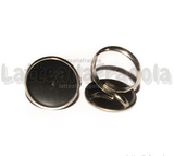 Base anello in Acciaio Inox regolabile con base tonda 18mm