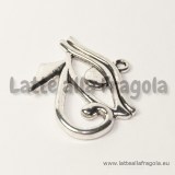 Ciondolo Occhio di Horus in metallo argento antico 33x26mm