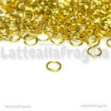 100 Anellini di congiunzione aperti gold plated 5x0.7mm