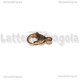 Gancio in Acciaio Inox Oro Rosa 13x8mm