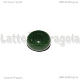 10 Rondelle in Vetro Verde Inglese Opaco 8x5mm