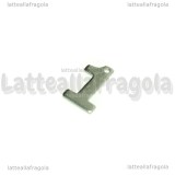 Ciondolo Numero 1 in Acciaio Inox 11x6.5mm