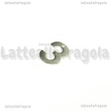 Ciondolo Numero 3 in Acciaio Inox 11x7.5mm