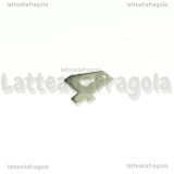 Ciondolo Numero 4 in Acciaio Inox 11x8mm
