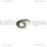 Ciondolo Numero 6 in Acciaio Inox 11x8mm