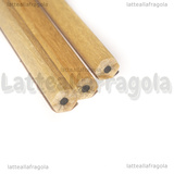 3 Matite HB in Legno Esagonale Colore Naturale 17.5x7mm
