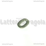 Ciondolo Numero 0 in Acciaio Inox 11x7.5mm
