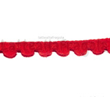 Passamaneria Pon Pon Rosso 10cm