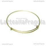 Bracciale rigido in rame color bronzo 23cm