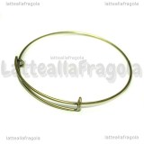 Bracciale rigido in rame color bronzo 23cm