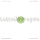 10 Rondelle in Vetro Color Giada 8x5mm
