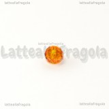 15 Rondelle mezzocristallo sfaccettato Arancione 6x4mm