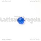 15 Rondelle mezzocristallo sfaccettato Blu 6x4mm