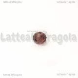 15 Rondelle mezzocristallo sfaccettato Ametista Chiaro 6x4mm