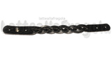 Bracciale Trecce in Similpelle Nero 19mm