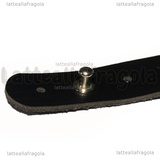Bracciale Trecce in Similpelle Nero 19mm