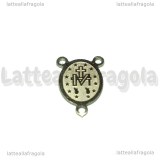 Crociera Madonna con Bambino in Acciaio inox 15x10mm