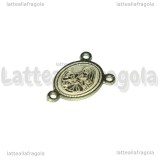 Crociera Madonna con Bambino in Acciaio inox 15x10mm