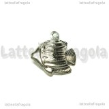 Ciondolo Pesce Scalare in Acciaio inox 18x17mm