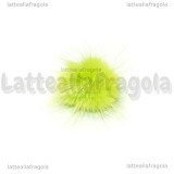 Pom pon in Pelliccia sintetica Verde 30mm