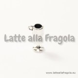 Charm 3D calice in metallo argento antico 16x8mm