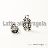 Charm 3D Lanterna in metallo argento antico 16x8mm