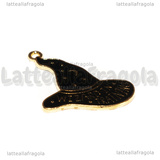 Ciondolo Cappello Mago Apprendista in metallo dorato smaltato 23x24mm