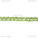 Perle mezzocristallo sfaccettato verde 4mm filo 35cm