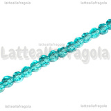 Perle mezzocristallo sfaccettato azzurro 4mm filo 35cm