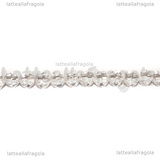 Perle mezzocristallo sfaccettato cristal 4mm filo 35cm