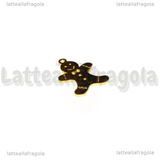 Ciondolo Gingerbread in Acciaio Inox dorato 19x13mm