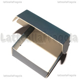 Scatola in Cartone Fantasia Cervi in Blu 7.7x7.6x3.1cm