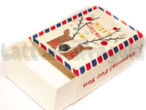 Scatola in Cartone Fantasia Orso Merry Christmas 8.4x6x3cm