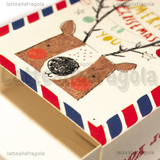 Scatola in Cartone Fantasia Orso Merry Christmas 8.4x6x3cm