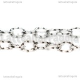 1 Metro Catena in Acciaio inox maglie ovali ritorte 8x6mm