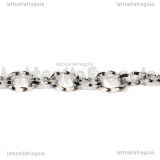 1 Metro Catena in Acciaio inox maglie ovali ritorte 8x6mm