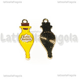 Ciondolo Pozione Felix Felicis in metallo dorato smaltato 10x28mm